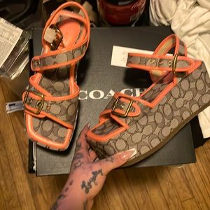 COACH FLATFORMS! BRAND NEW!!!